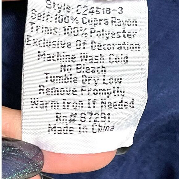 JOHNNY WAS Cattleya Floral Embroidered Long Sleeveless Tunic XL - Picture 9 of 10